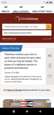 Devotional Bible android App screenshot 1